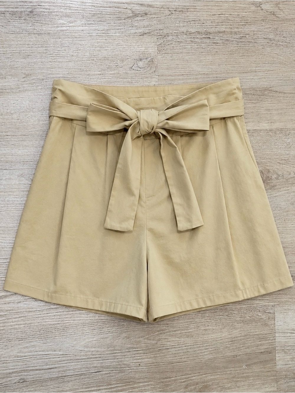 J. Crew Tie-Waist High-Rise Shorts - Tan